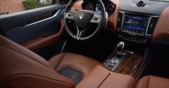 Crowning touch Maserati logo on steering wheel
